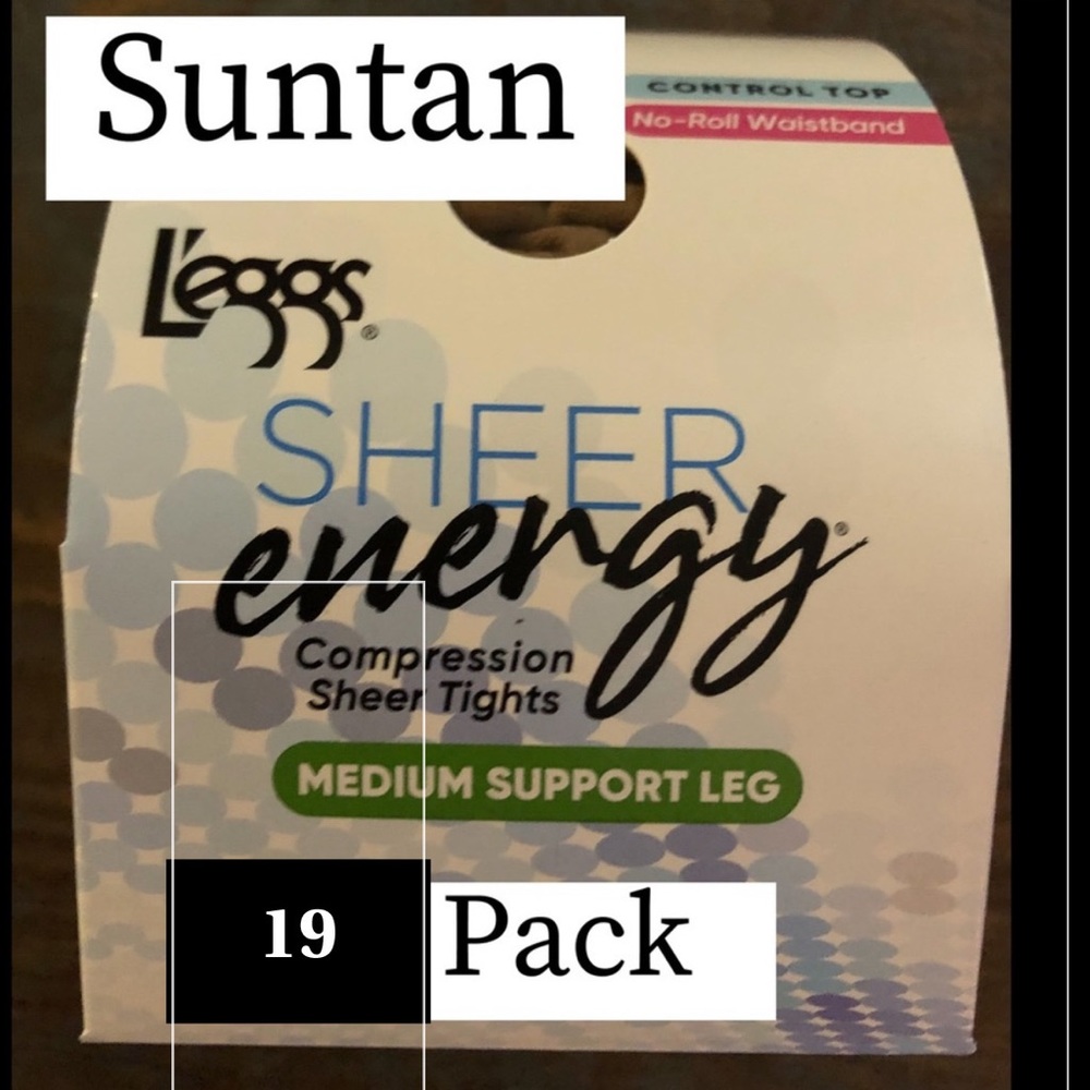 SHEER Energy Suntan 19 pack